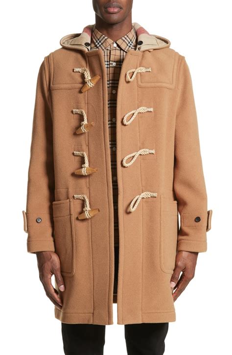 wool blend duffle coat burberry nordstrom|burberry cashmere jacket.